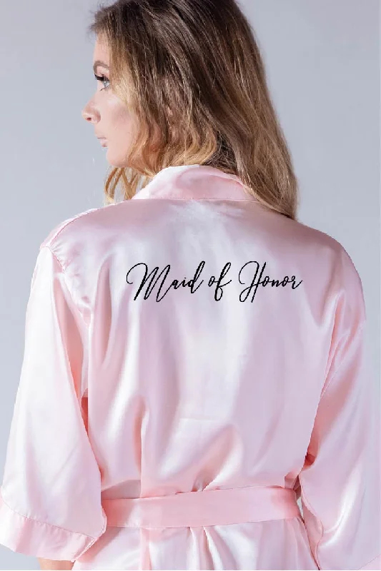 Handwritten Style - Maid of Honor Robe