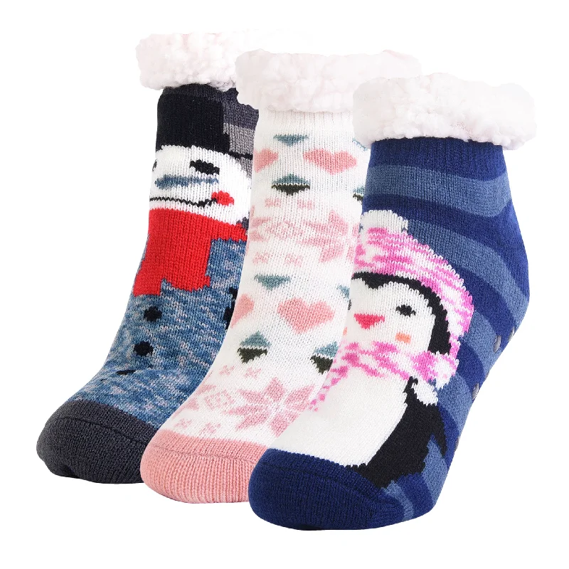 MOPAS COZY DUO LAYER SHORTIE CREW SOCKS (40303_ASST)