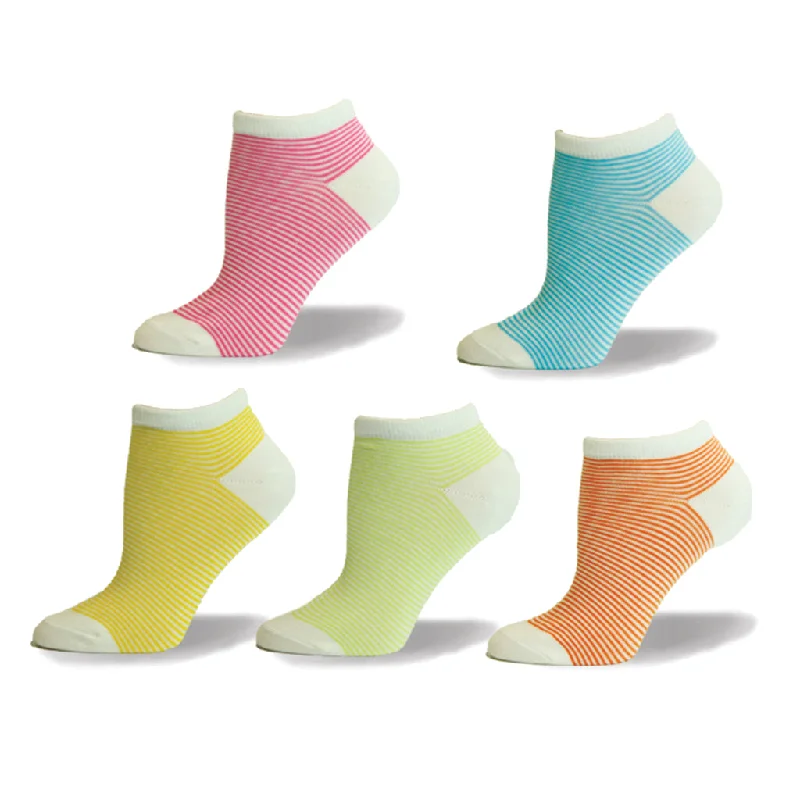 Women's Sport 5Pk Stripe Ankle Sock