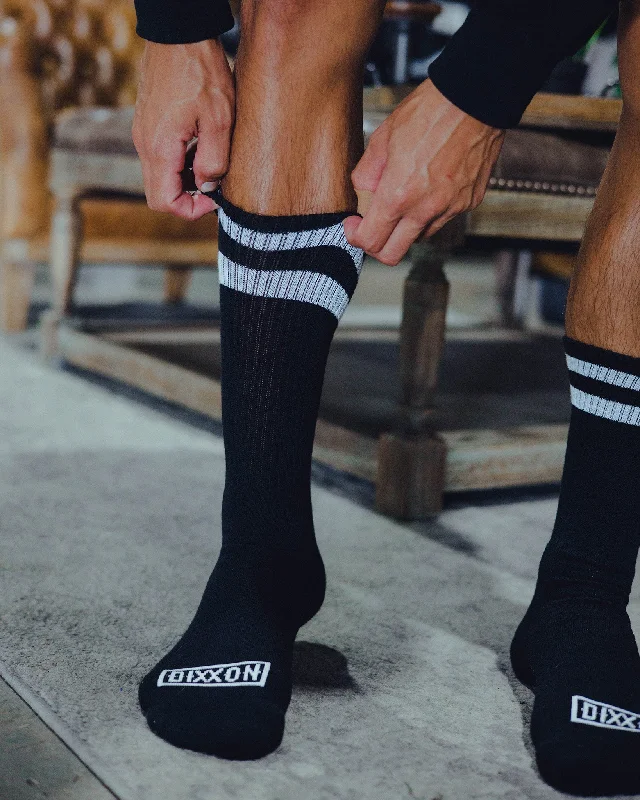 6pk Premium Crew Socks - Black