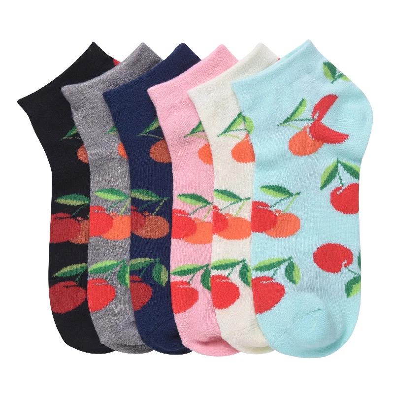 MAMIA SPANDEX SOCKS (CHERRY2)