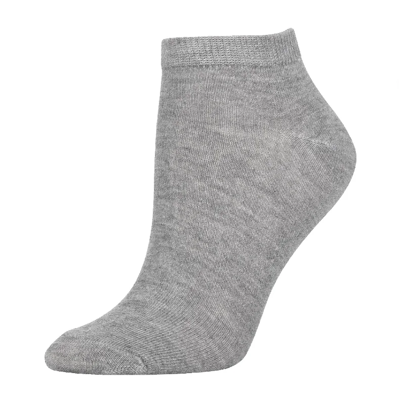 MAMIA LOW CUT PLAIN GRAY SOCKS (70033_G/P)