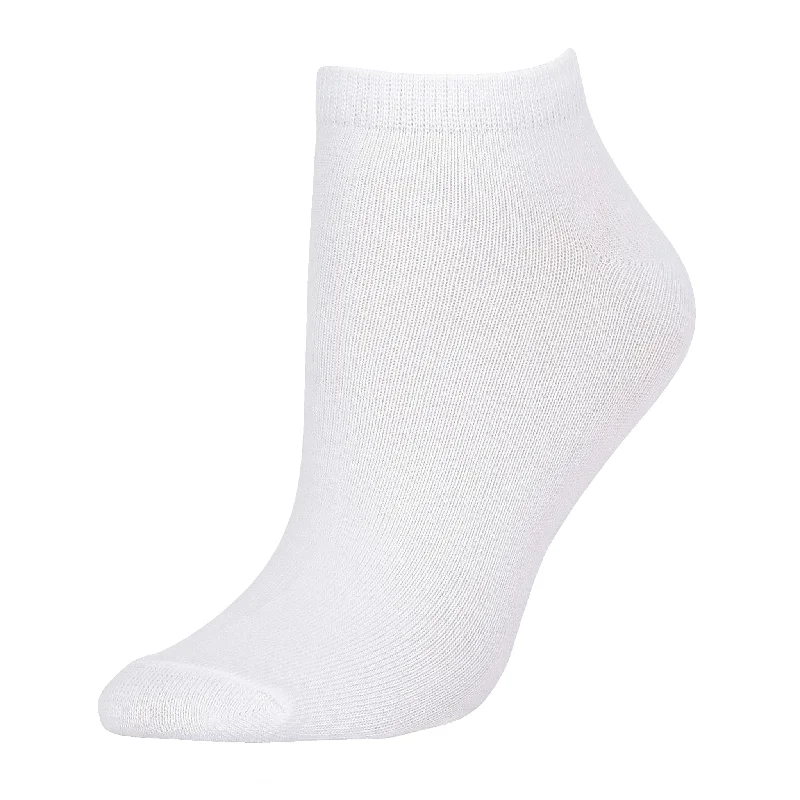 MAMIA LOW CUT PLAIN WHITE SOCKS (70033_WT-A)