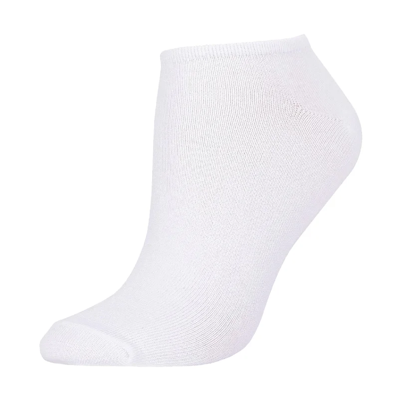 MAMIA NO SHOW PLAIN WHITE SOCKS (70033_WT-D)