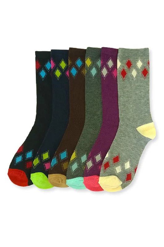 MAMIA LADIES DESIGN CREW SOCKS (ARG)