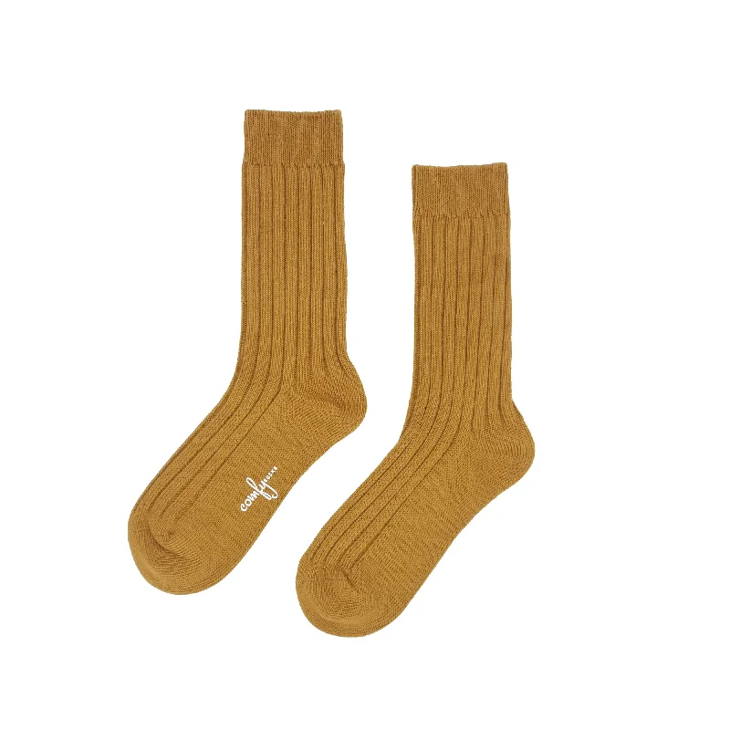 Alfred knitted Sock - Mustard