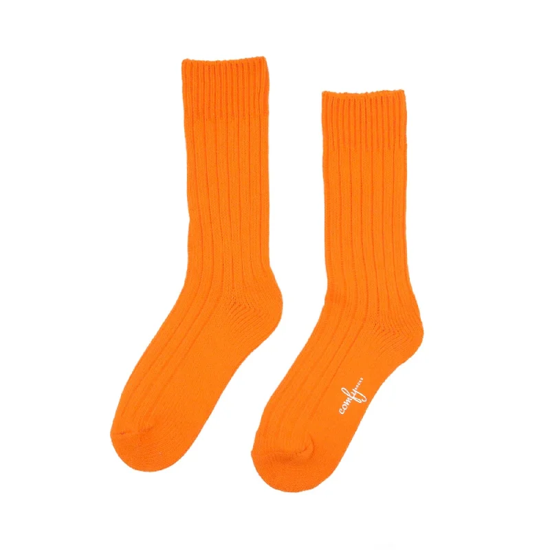 Alfred knitted socks - Neon Orange