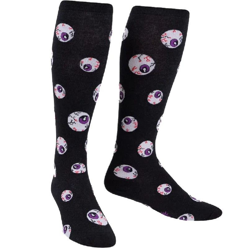 All Eyes On Me Women's Wide Calf Knee High Socks