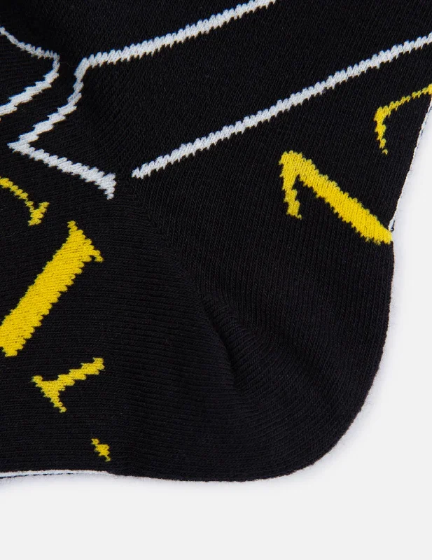 Allover Logo Jacquard Long Socks