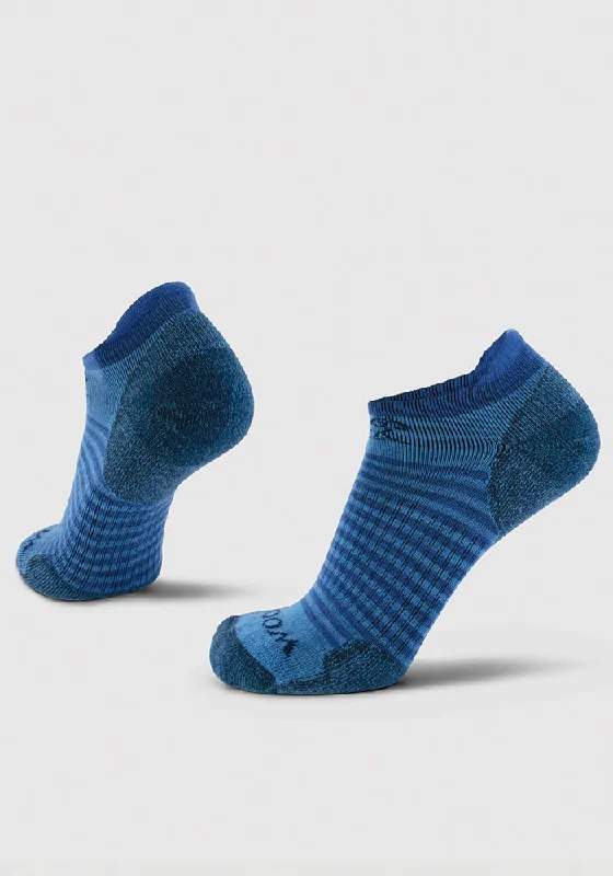 Amelia No Show Tab Lightweight Socks - Blue Lagoon