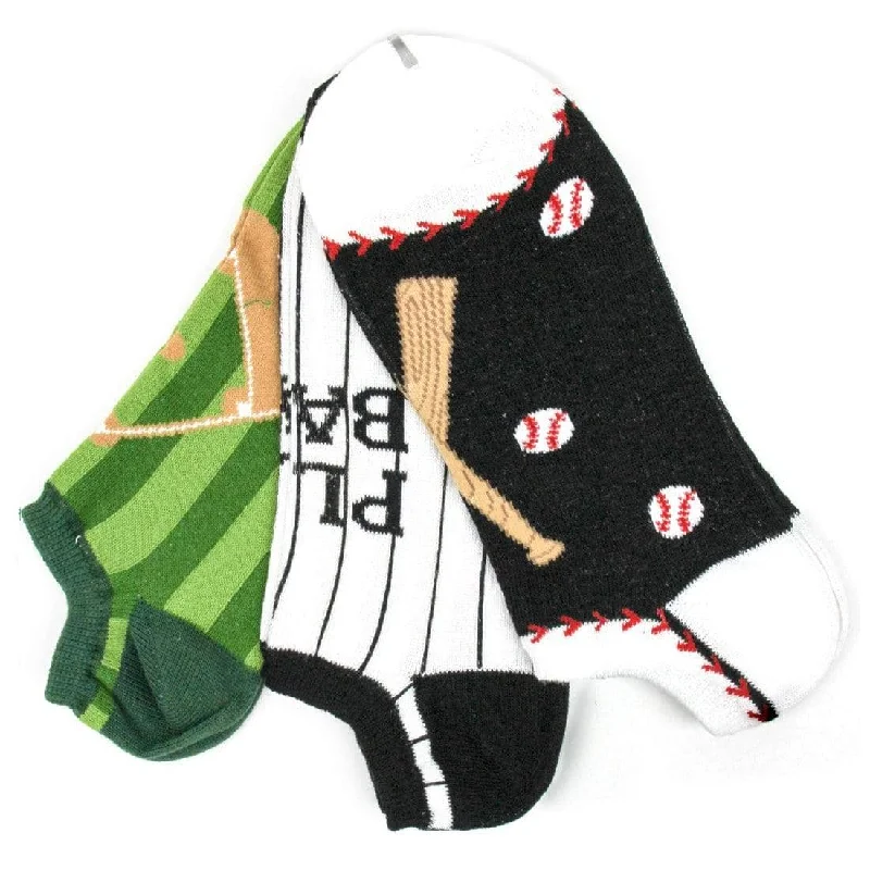 Baseball No Show Men's 3 Pack