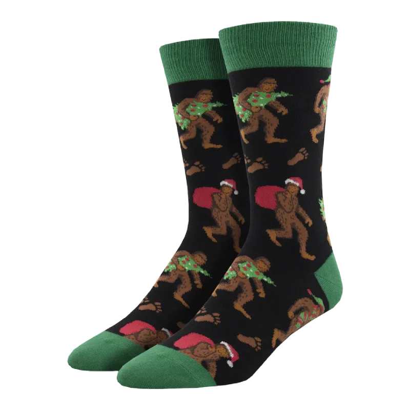 Men's Bigfoot Christmas Socks