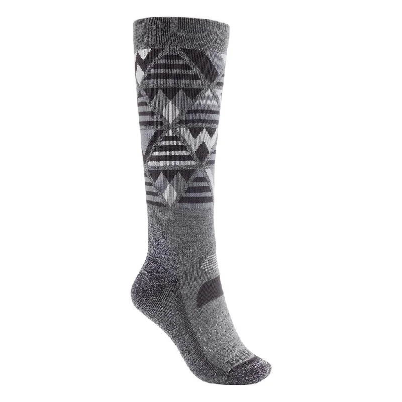 Burton Womens Performance Midweight Socks - Grey Heather