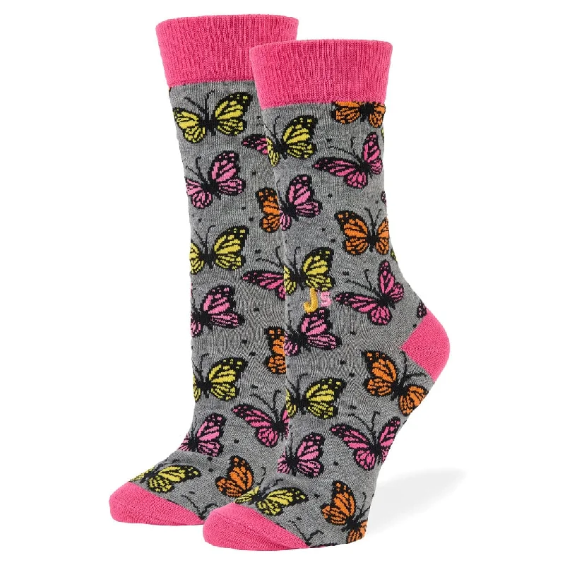 Butterfly Women's Crew Socks