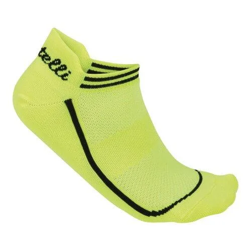 Castelli Invisible Womens Cycling Socks (Yellow Fluo)