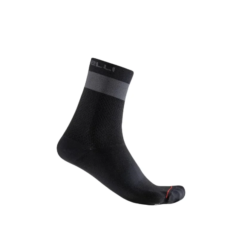 Castelli Prologo Lite 15 Men's Cycling Socks (Black/Dark Gray)