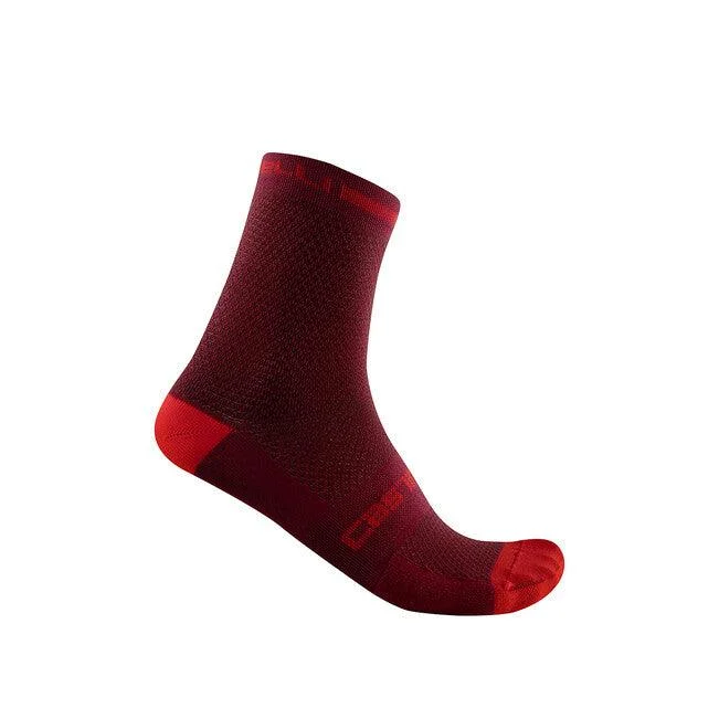 Castelli Superleggera T12 Mens Cycling Socks (Bordeaux)