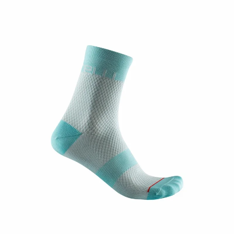 Castelli Velocissima 12 Mens Cycling Socks (Skylight/Light Aqua)