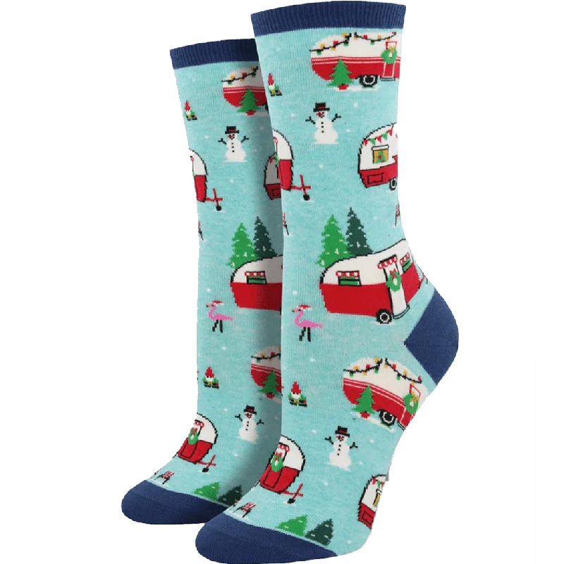 Christmas Campers Women's Crew Sock