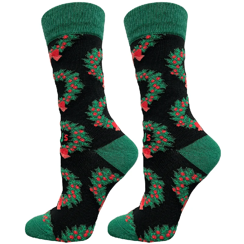 Christmas Wreaths Women's Crew Socks