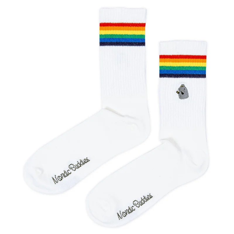 The Groke Retro Men Socks - White