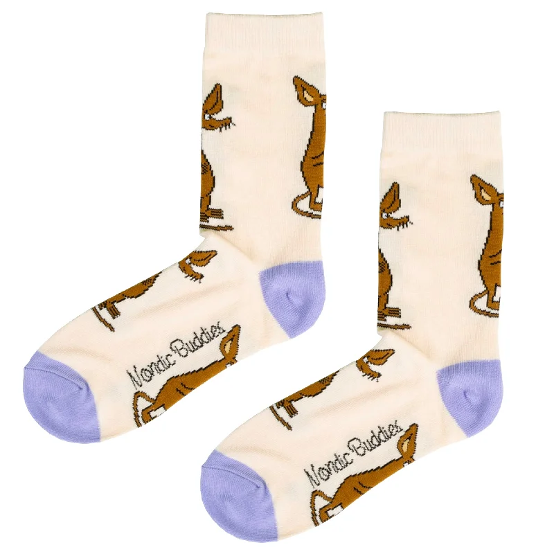 Sniff Happy Women's Socks - Beige