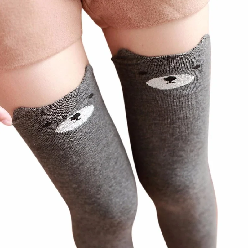 Cotton Animal Thigh Highs