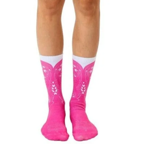 Cowgirl Boot Crew Socks