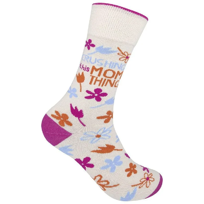 Crushing This Mom Thing Crew Socks