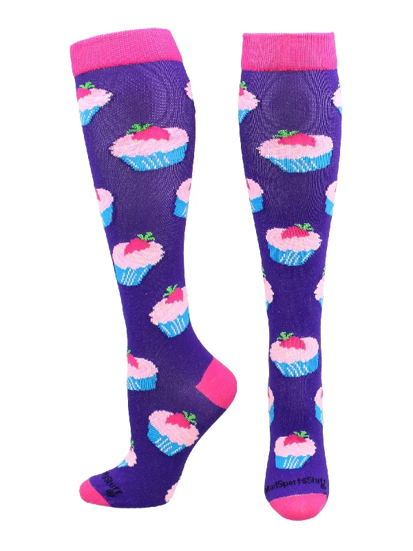 Cupcake Socks Over the Calf Length