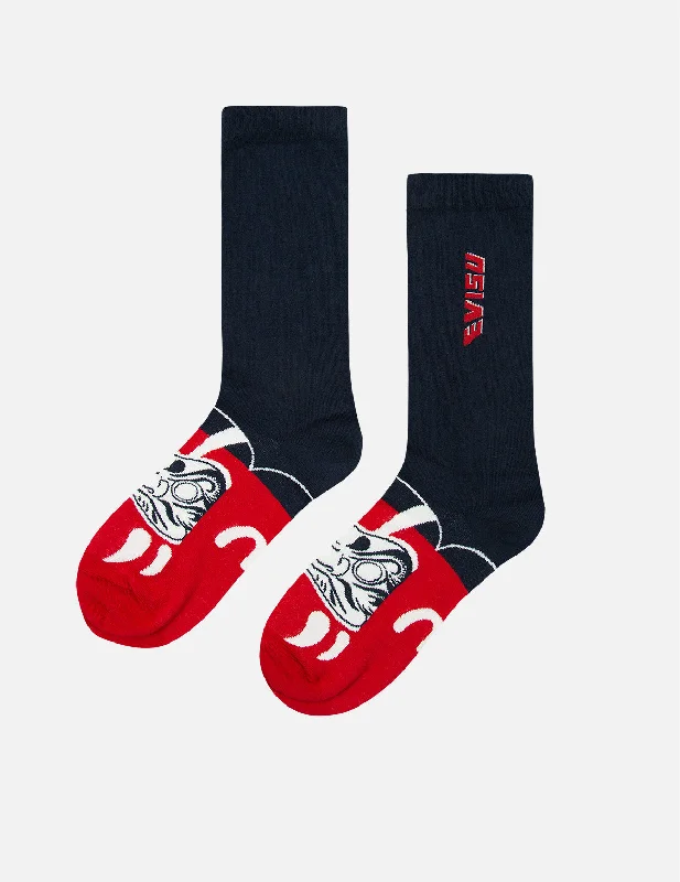 Daruma Jacquard Long Socks