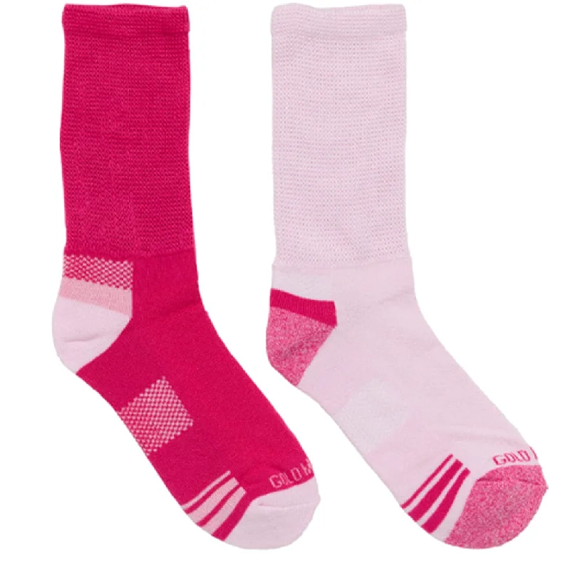 Diabetic Women's Athletic Cushion Crew Sock 2pk