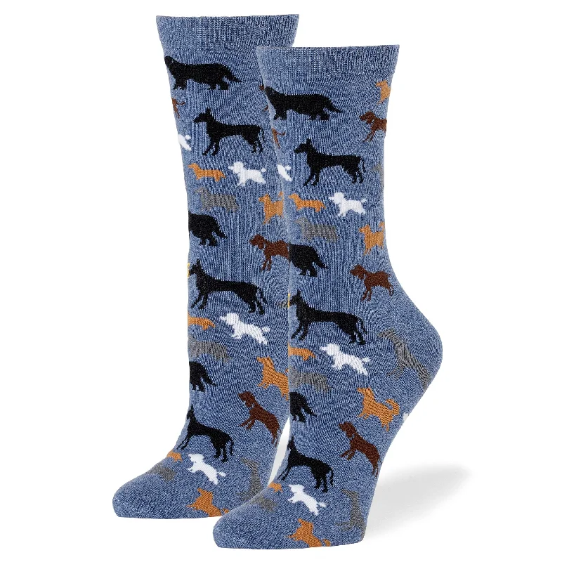 Dog Breeds Crew Socks