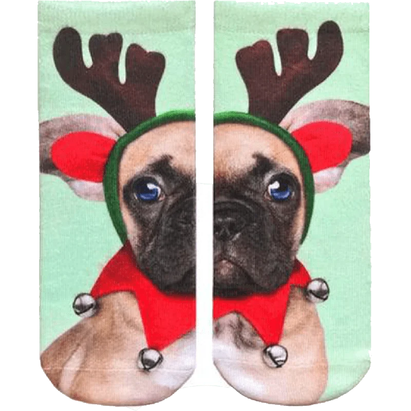 Elf Puppy Ankle Socks