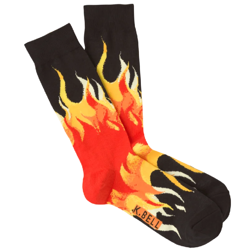 Fire Flames Men's Crew Socks