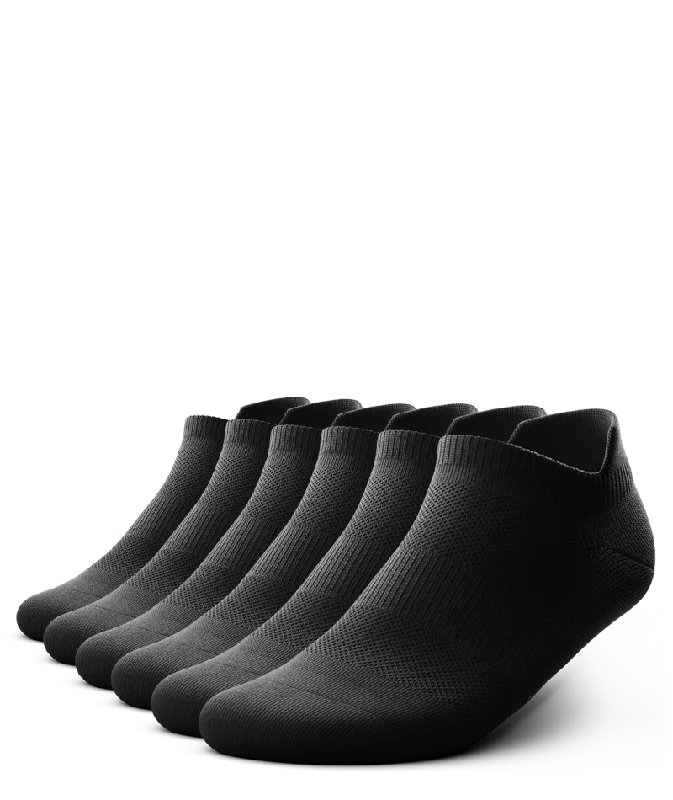 Flagship Ankle Socks Black 6-Pack