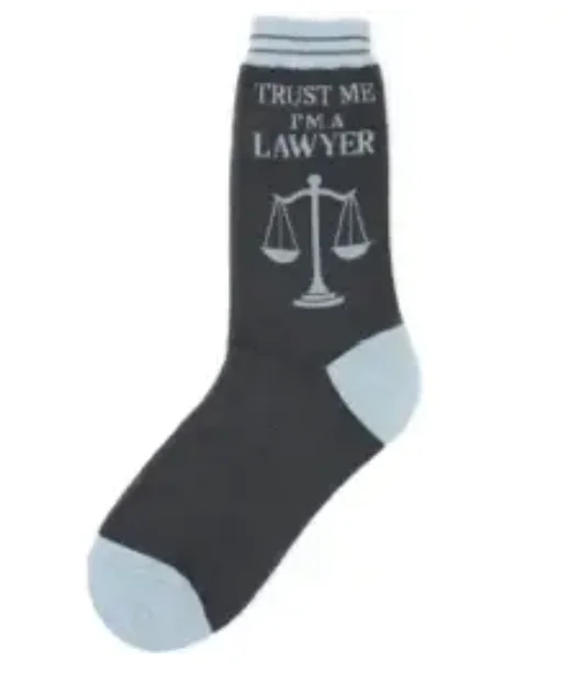 Women's Sock - Trust me I'm a Lawyer - 6861