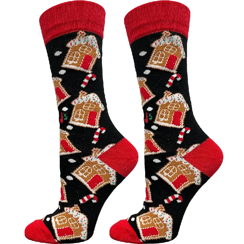 Gingerbread Houses Women's Crew Socks