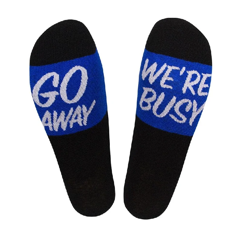 Go Away We're Busy Unisex Crew Socks