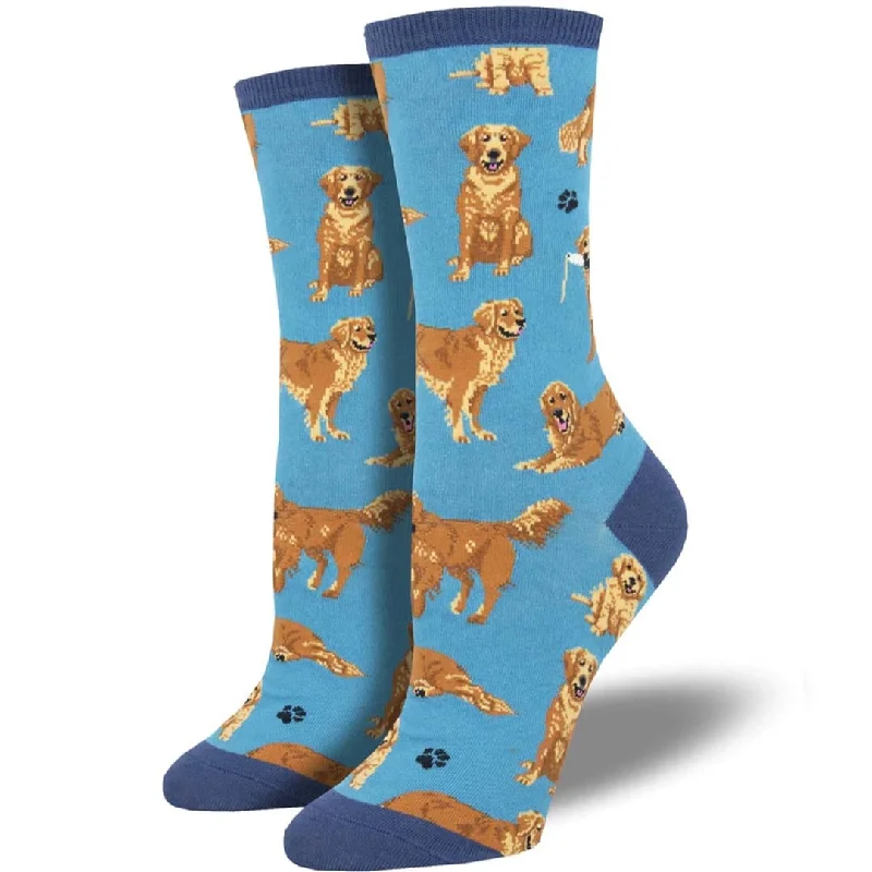 Golden Retrievers Women's Crew Socks