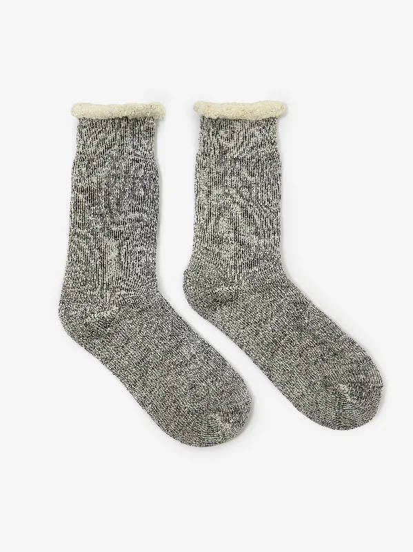 Goodhood Worldwide Double Faced Sock - Dark Grey