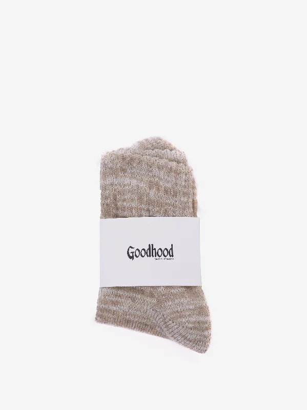 Goodhood Worldwide Space Dye Sock - Beige