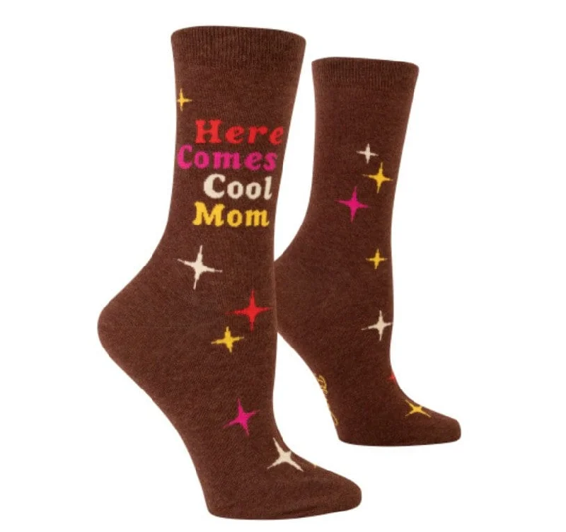 Here Comes A Cool Mom Women's Crew Socks