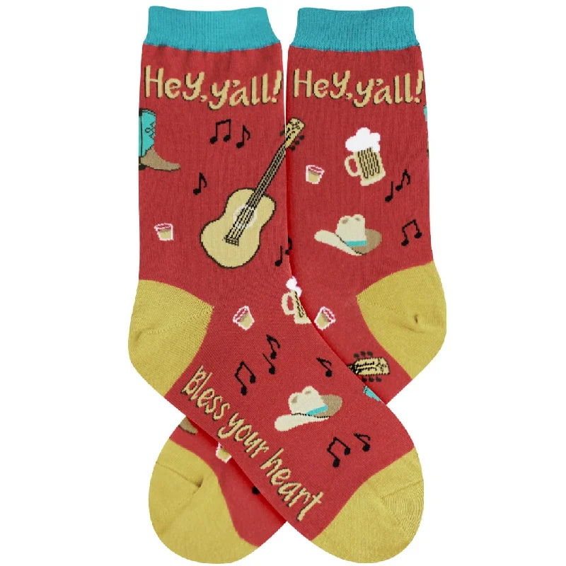 Hey Ya'll Women's Crew Socks