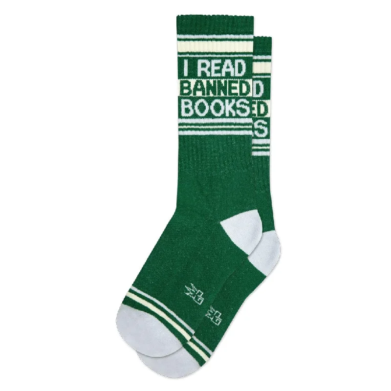 I Read Banned Books Unisex Crew Socks