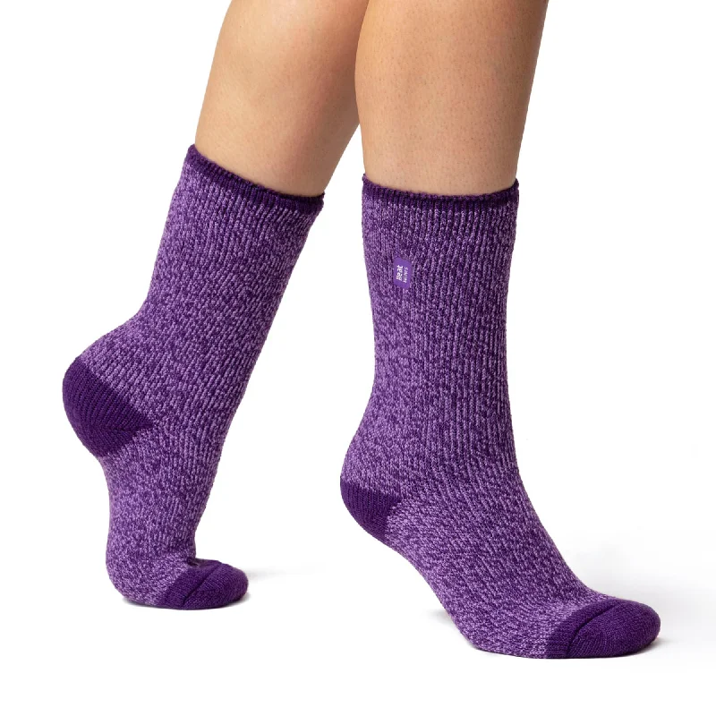 Ladies Original Twist Primrose Socks - Purple & Lilac