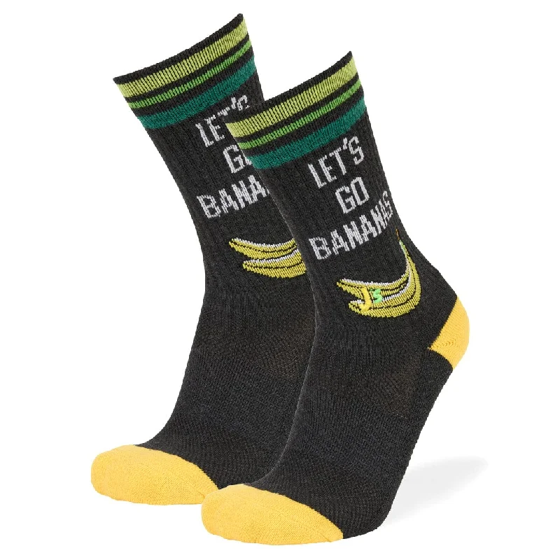 Let's Go Bananas Athletic Crew Socks