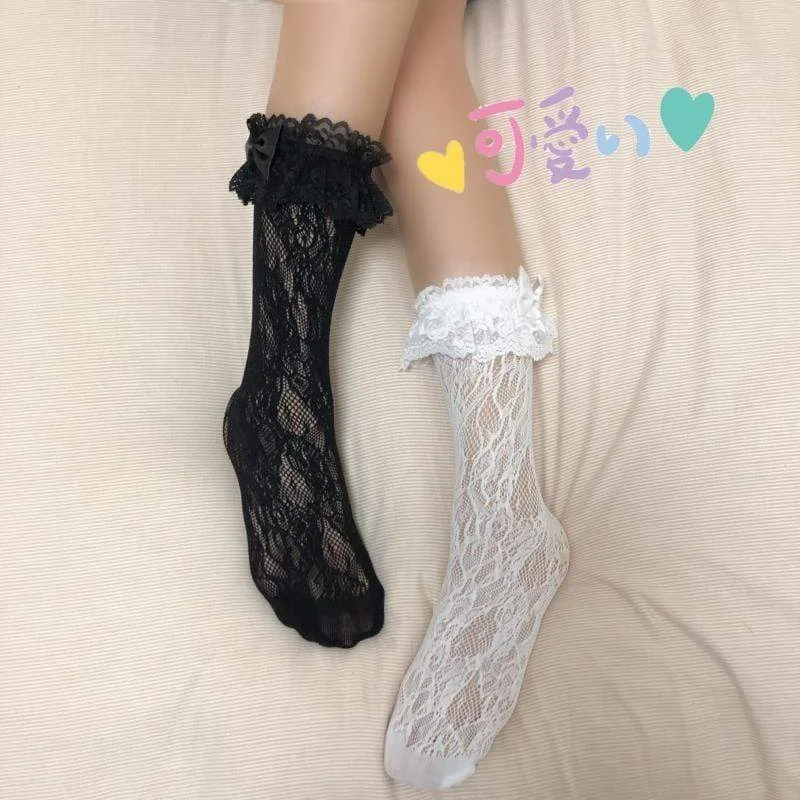 Lolita Lace Patterns Socks