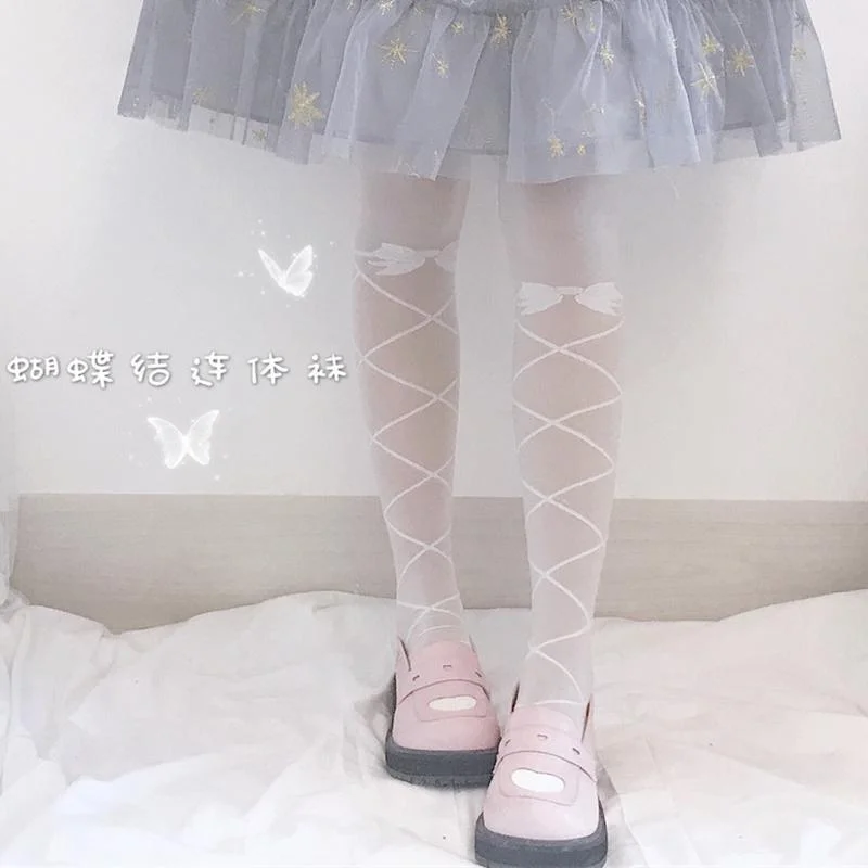 Lolita Lace Sock With Bowknot