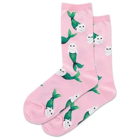 Mermaid Cat Women's Crew Socks